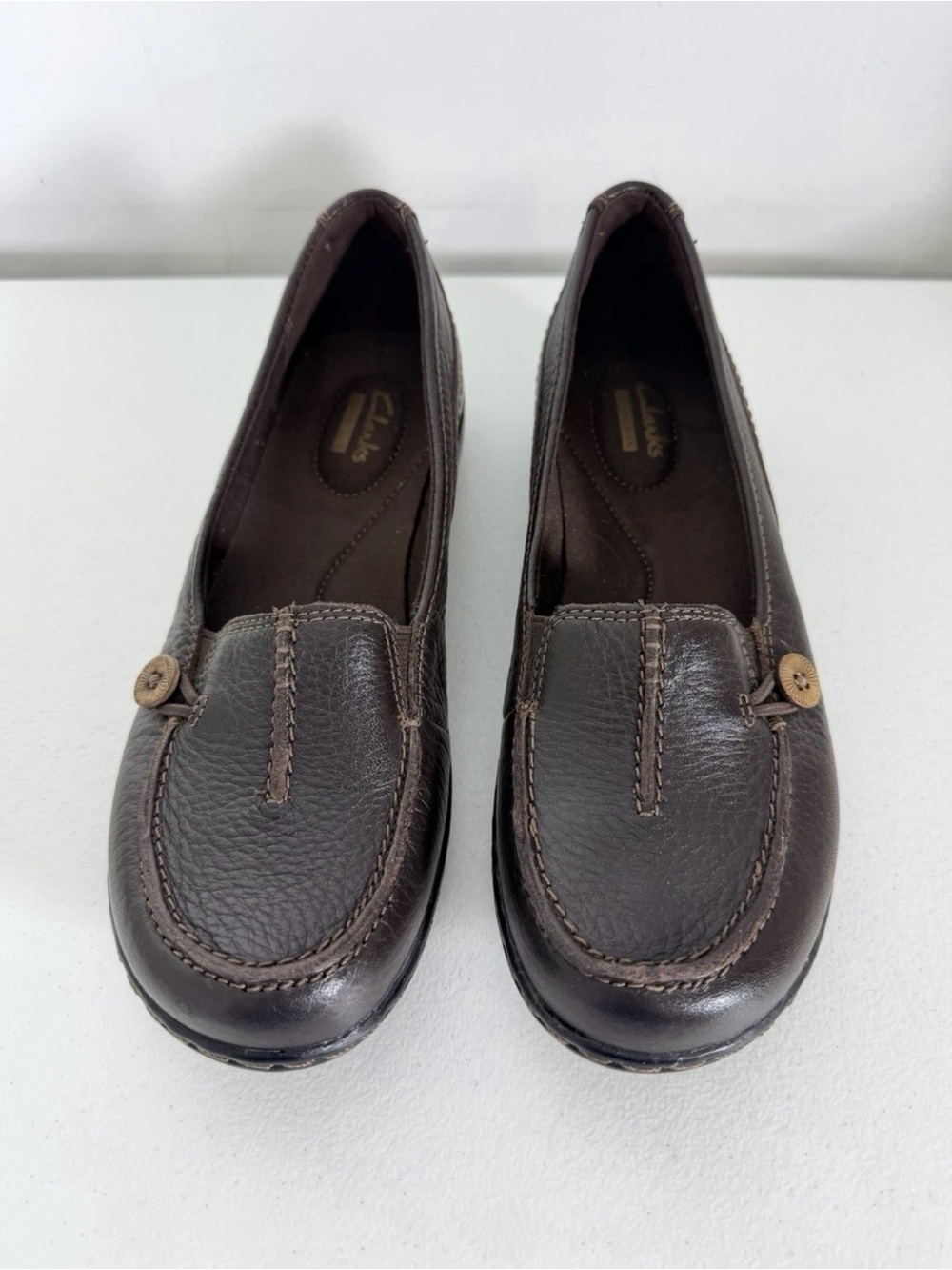 Clarks Ashland Scurry Slip-On Shoes Size 7 Brown New Women’s